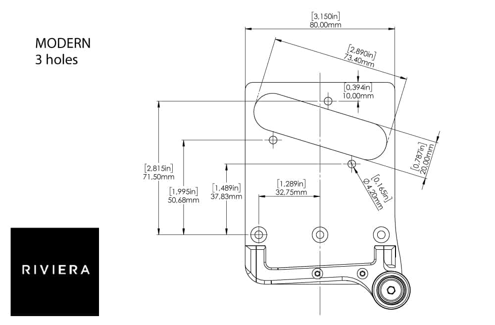 telecaster retrofit tremolo bridge 3 hole