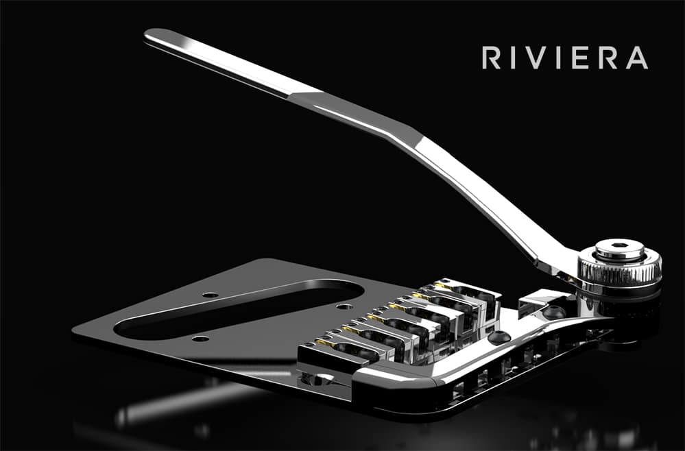 telecaster guitar floating tremolo bridge, top mount, no modification